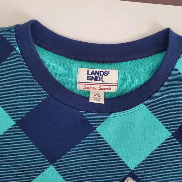 Lands' End Serious Sweats Crewneck Sweatshirt Tunic Plus Size Large/Tall - Picture 9 of 15